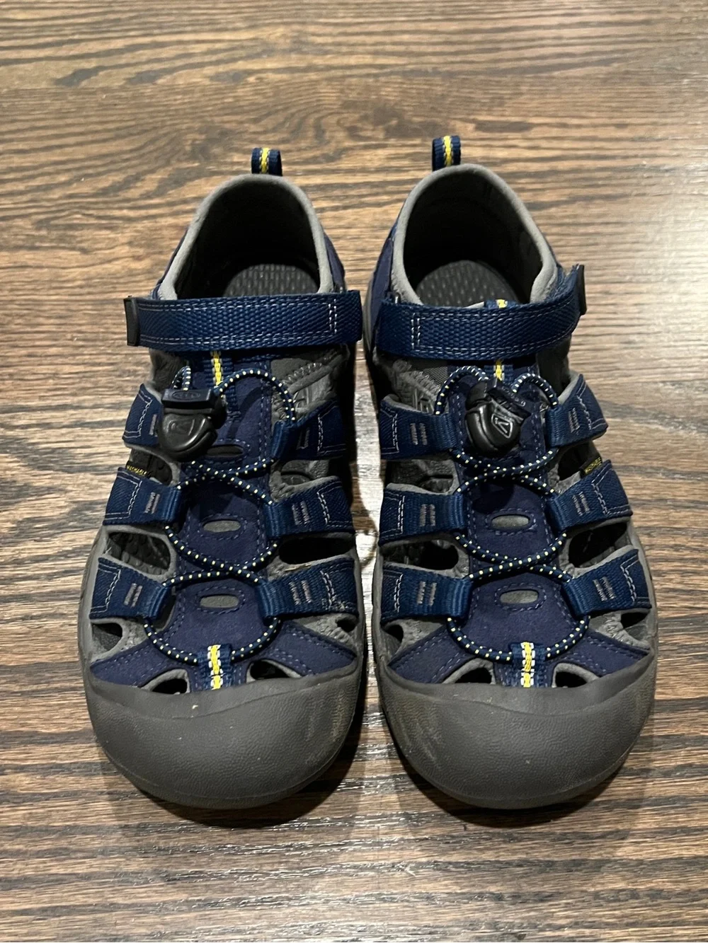 Barely Used Kids Navy Blue Keen Closed-Toe Water Sandals